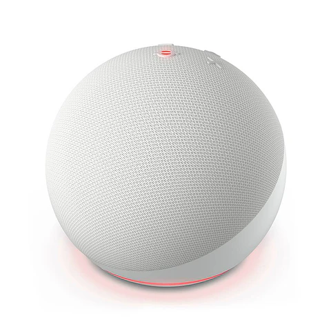 Amazon Echo Dot 5th Gen con asistente virtual Alexa glacier white 110V/240V