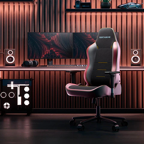 Silla Gamer Vertagear SL3800 HygennX Burgundy Red Ergonómica