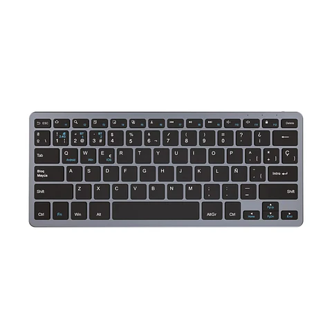 Teclado Inalámbrico 2.4Ghz BT 5.0 Ultra Delgado Recargable