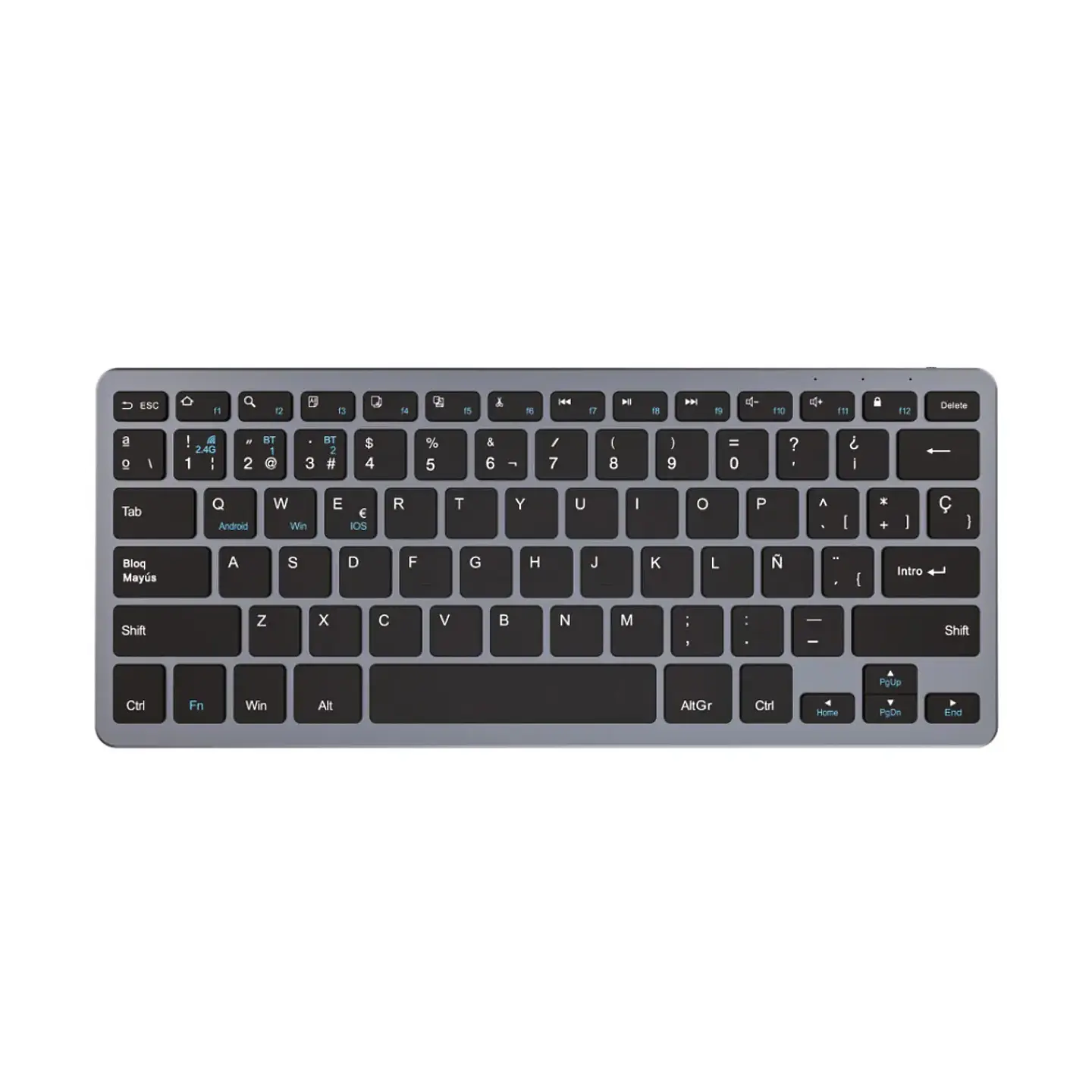 Teclado Inalámbrico 2.4Ghz BT 5.0 Ultra Delgado Recargable 1