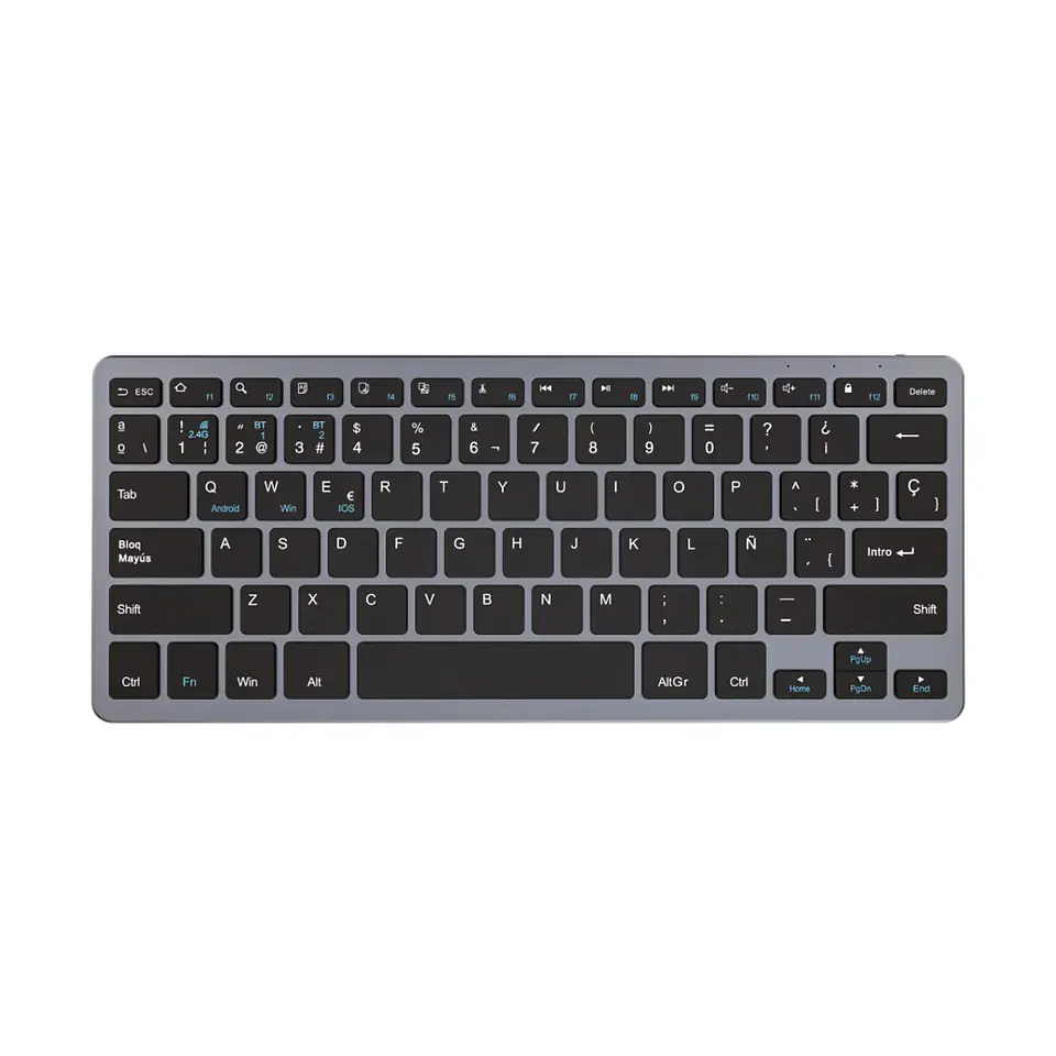 Teclado Inalámbrico 2.4Ghz BT 5.0 Ultra Delgado Recargable 1