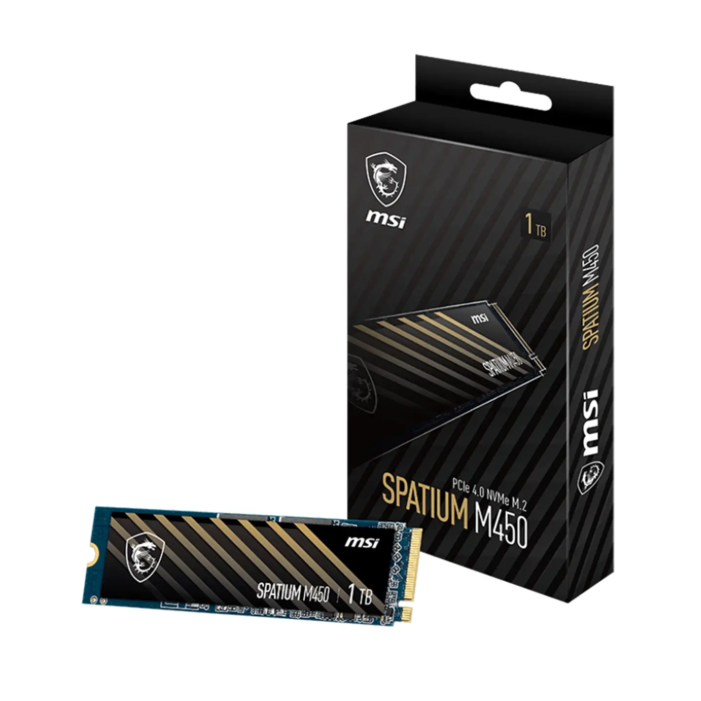 Unidad SSD MSI Spatium M450 1TB PCIe 4.0 NVMe M.2, 3600 MB/s 1