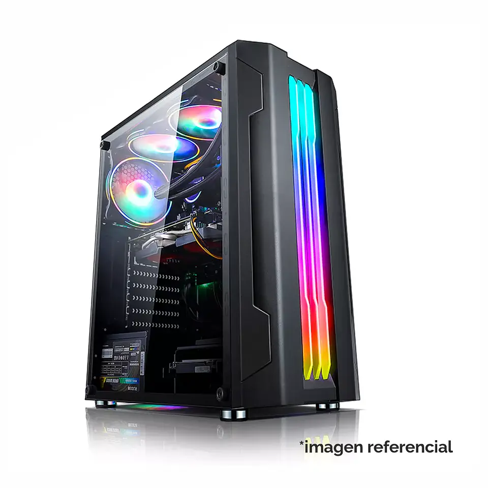 Gabinete Gamer Krisper Pro Vidrio Templado Atx, Micro Atx - 3 ventiladores RGB 5
