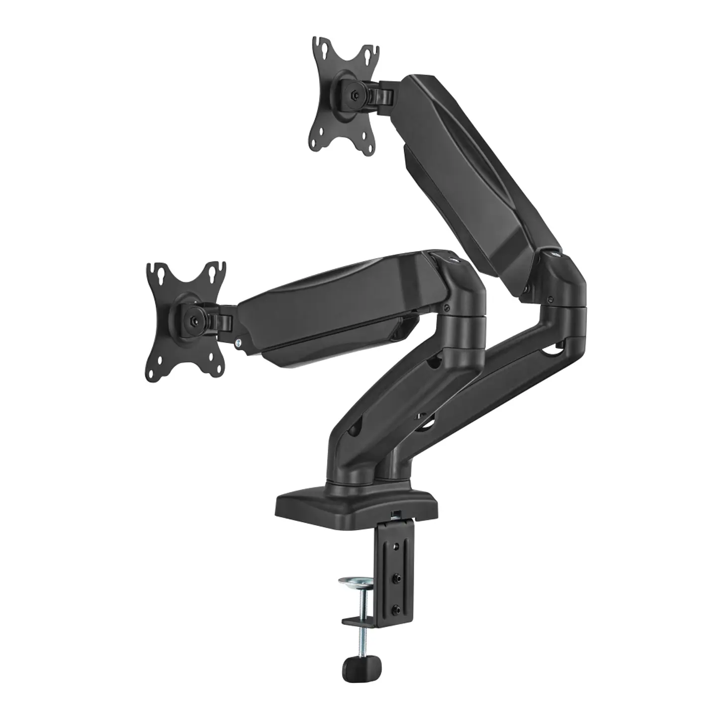 Brazo Soporte De Escritorio Doble Para 2 Monitores ajustable 8