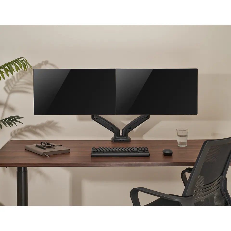 Brazo Soporte De Escritorio Doble Para 2 Monitores ajustable 12