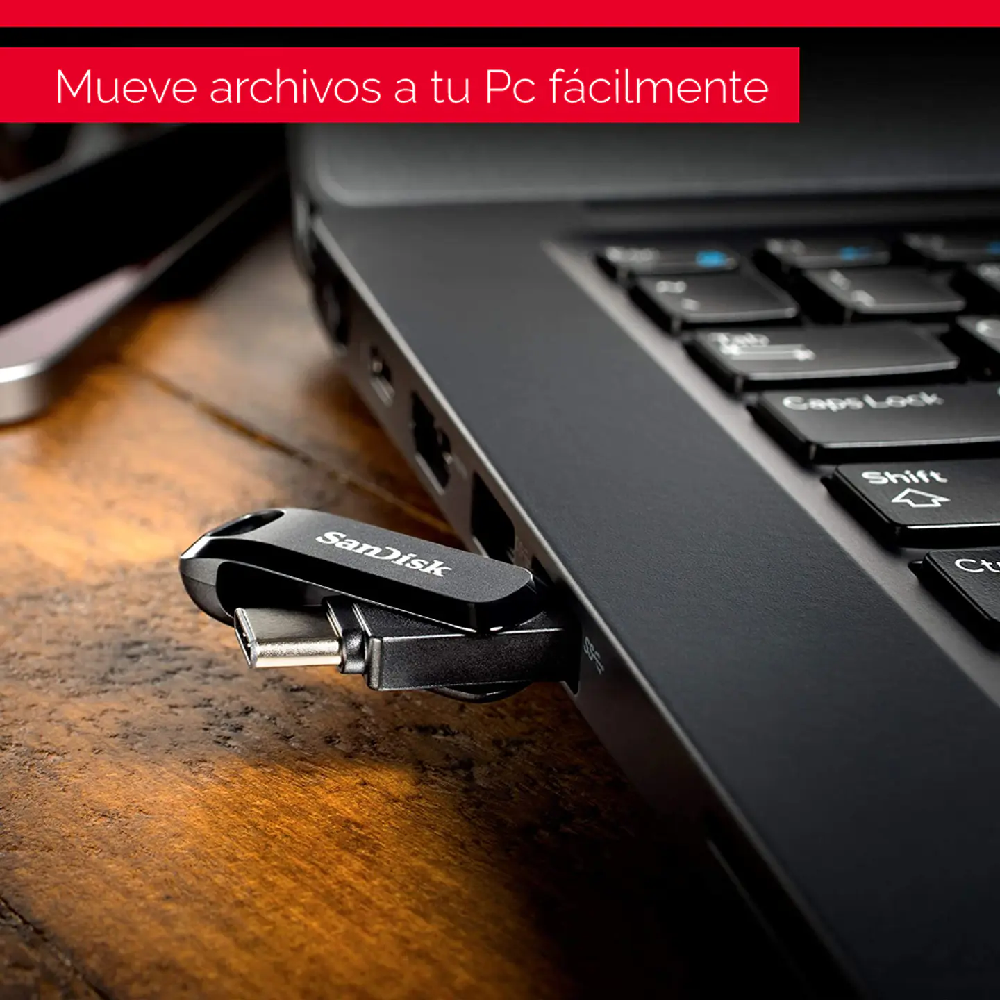 Pendrive Ultra Dual Go USB Type C 128GB para smartphones, tablets y computadoras 5