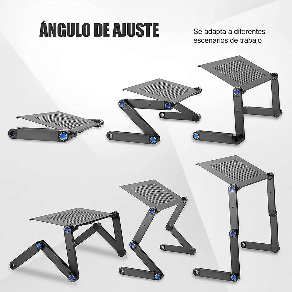 Mesa Laptop Ventilador Notebook Soporte Macbook Fan Cooler 4