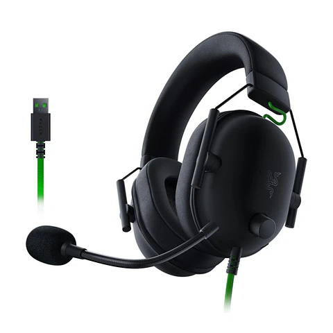 Audífonos Gamer Razer BlackShark V2 X USB, multiuso, Negro