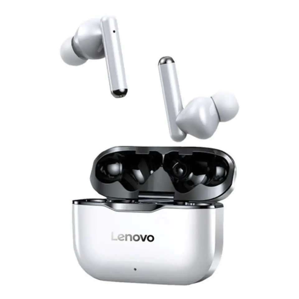 Audífonos in-ear inalámbricos Lenovo LivePods LP1 blanco y negro 2