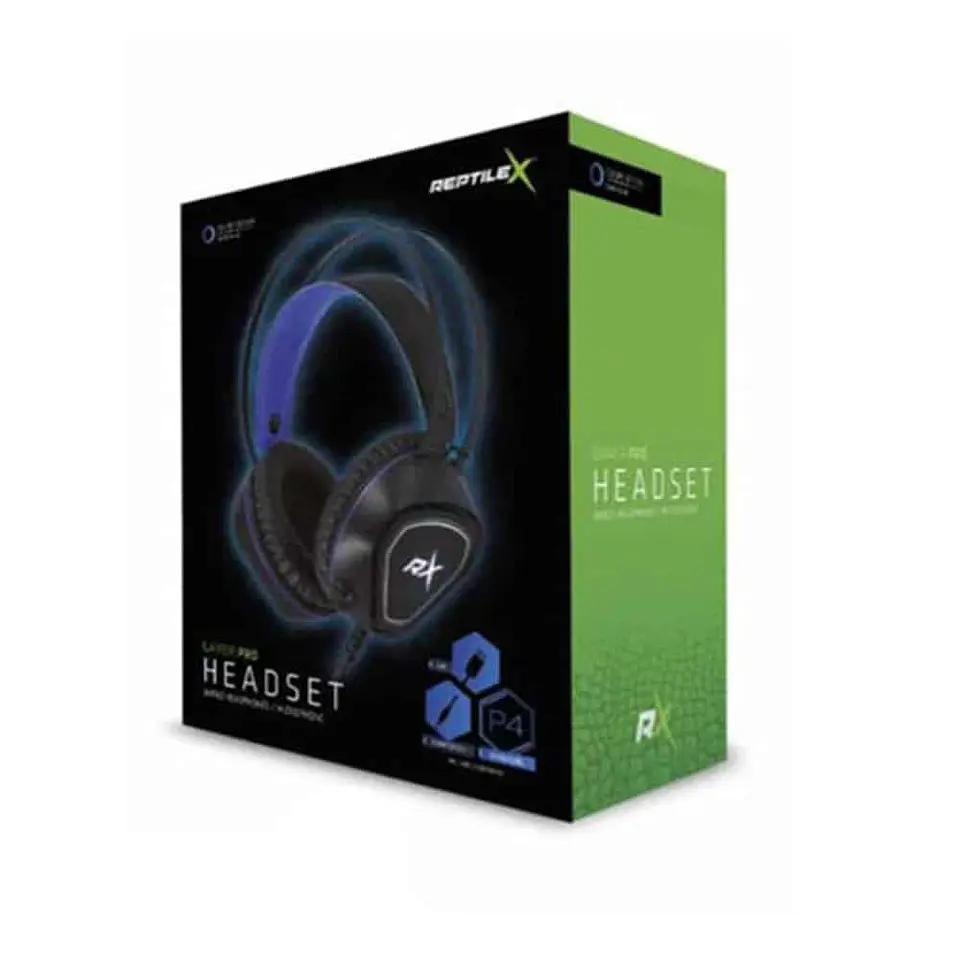 Audífono Gamer PRO Reptilex RX0012BL con micrófono y control de Volumen, 3.5mm 4