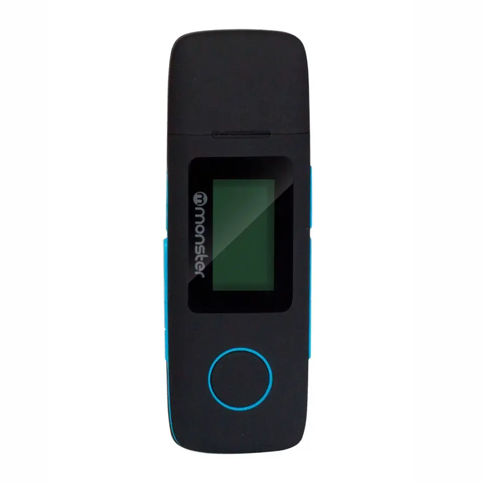 Reproductor Monster Mp3, 16gb, Radio FM, Puerto microSD, Con Grabador De Voz - celeste 3