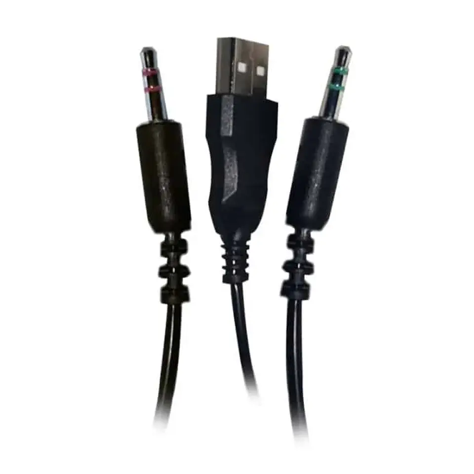 Audífono gamer Gamenote - H2026D - entrada 2 x 3.5mm + USB 7