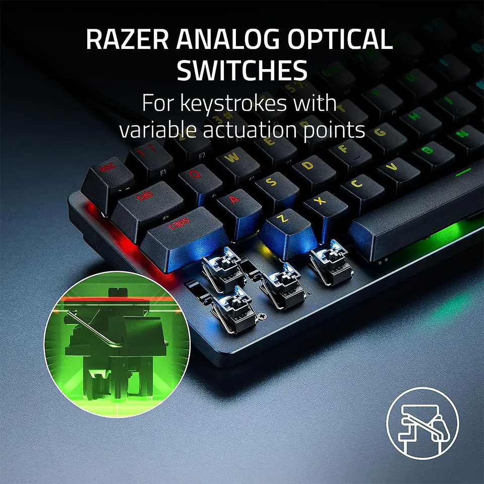 Teclado Razer Huntsman Mini Analog, Switch Analógico RGB, US 2