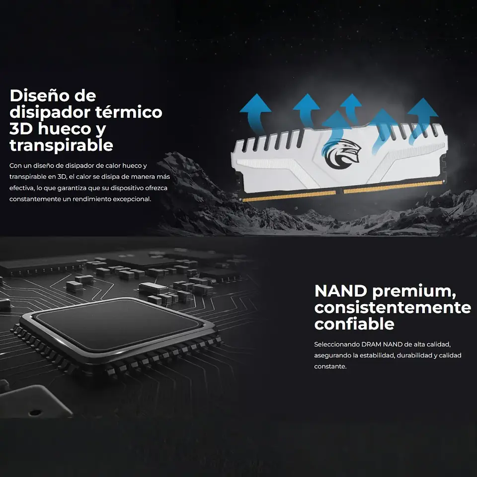 Memoria RAM KingSpec Storm 16GB DDR5 6000Mhz, UDIMM 4