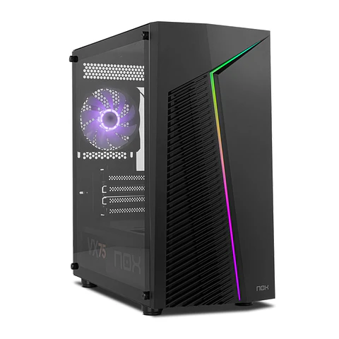 Gabinete Nox Infinity Zeta ARGB mATX, Panel Vidrio, 1 cooler