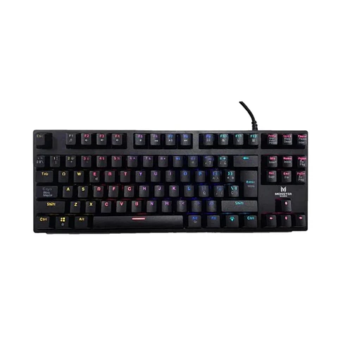 Teclado Gamer Mecánico Monster Punisher, Switch Blue, 60%, RGB