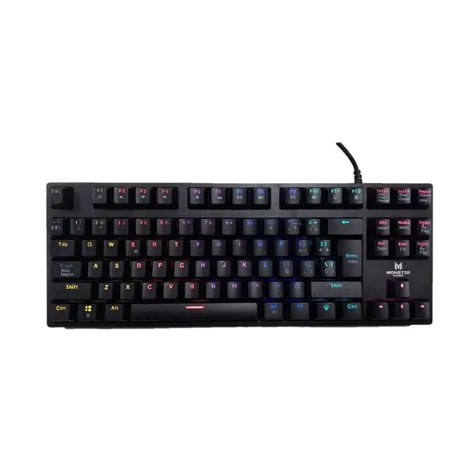 Teclado Gamer Mecánico Monster Punisher, Switch Blue, 60%, RGB 2