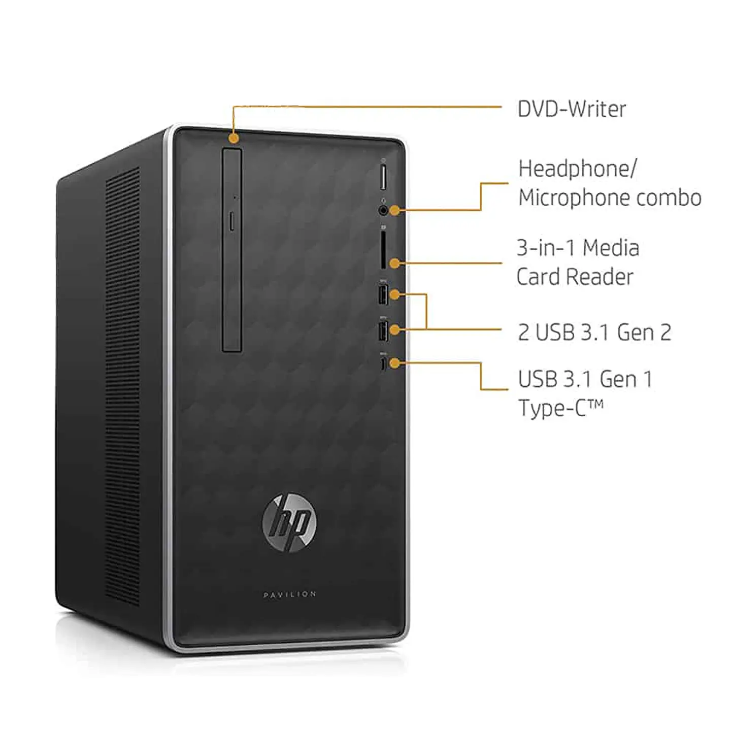 PC HP Pavilion 590 Core i3-9100, 8GB, 1TB 7200 Rpm, BT, WiFi - Reacondicionado 5