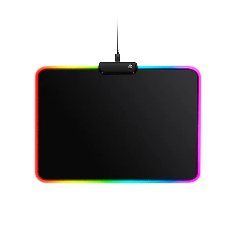 Mouse Pad Gamer Antideslizante Luz RGB Led Touch, 35x25cm