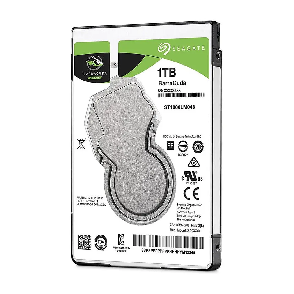 Disco duro notebook Seagate Barracuda de 1TB, ST1000LM048 (2.5“, 5400rpm, SATA) 1