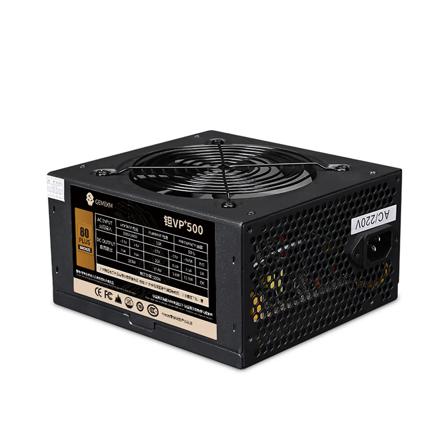 Fuente de poder WJ Coolman 500w plus bronze 3