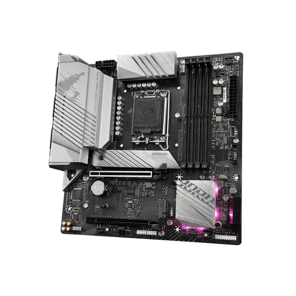 Placa Madre AORUS B760M ELITE AX, LGA1700, DDR5 mATX 4