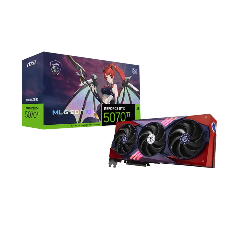 Tarjeta de Video MSI RTX 5070 Ti 16G MLG EDITION OC 16GB GDDR7 1
