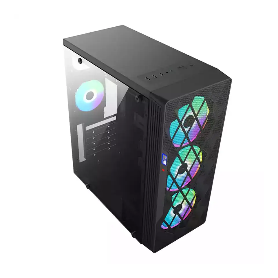 Gabinete Gamer ATX, Diamond Design RGB - 3 Cooler Inluidos 2