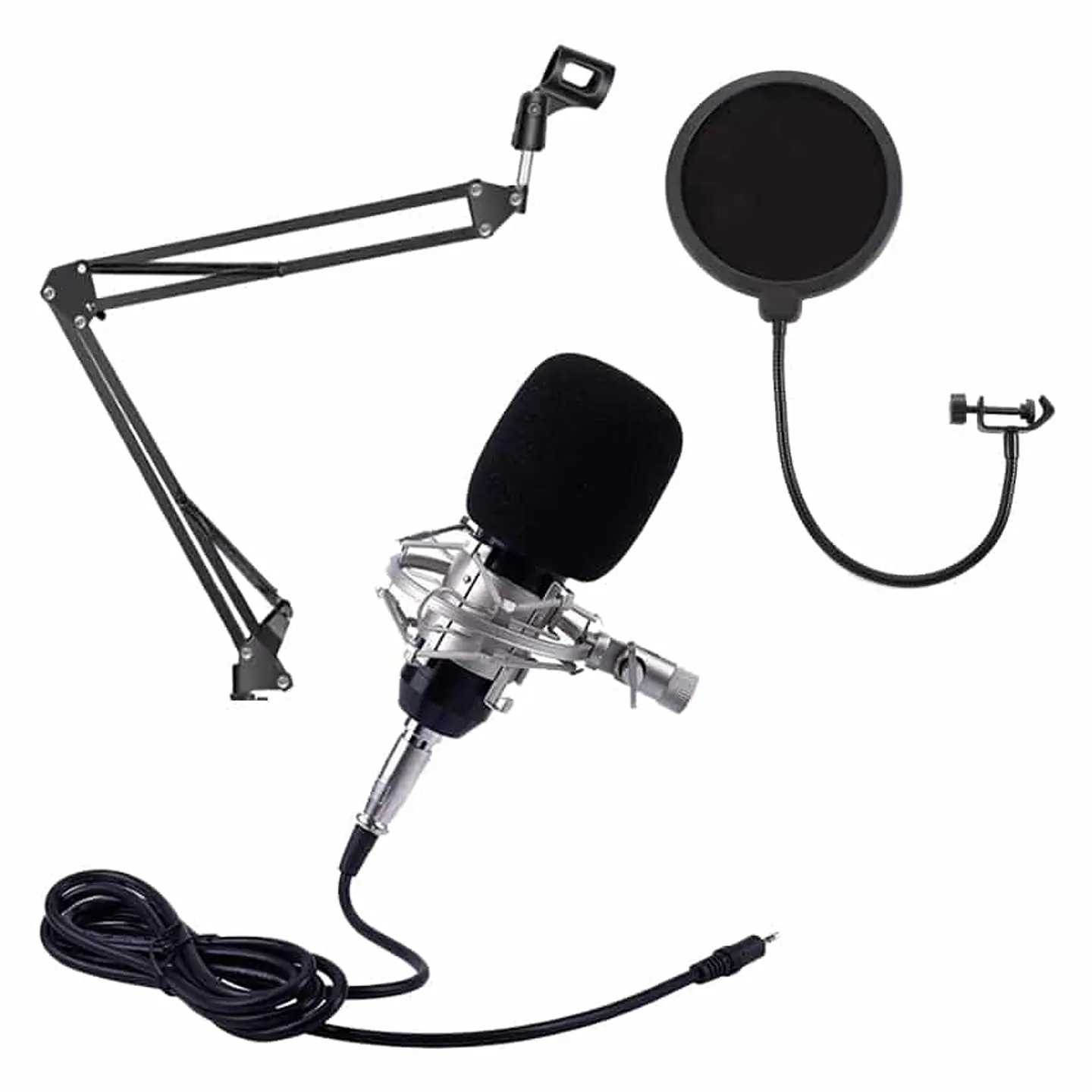 Set Studio de grabación Micrófono condensador + accesorios 1