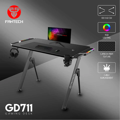 Escritorio Gamer Fantech Beta Desktop GD711 RGB Black Edition