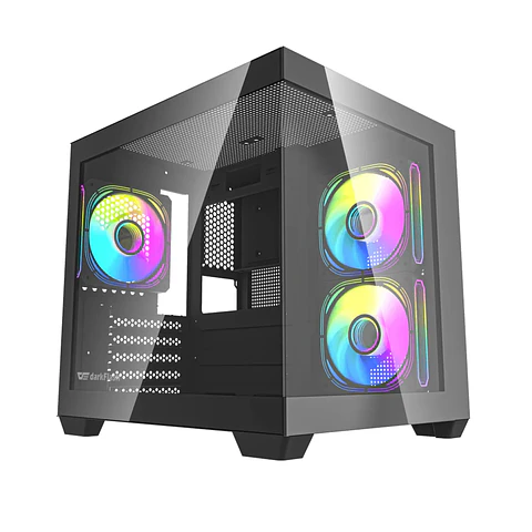 Gabinete Gamer Darkflash C275P Vidrio Templado mATX Black
