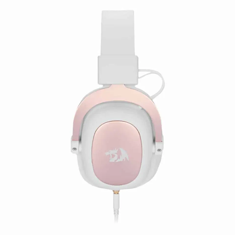 Audífono Redragon gamer Zeus H510W - Blanco/Rosa 4