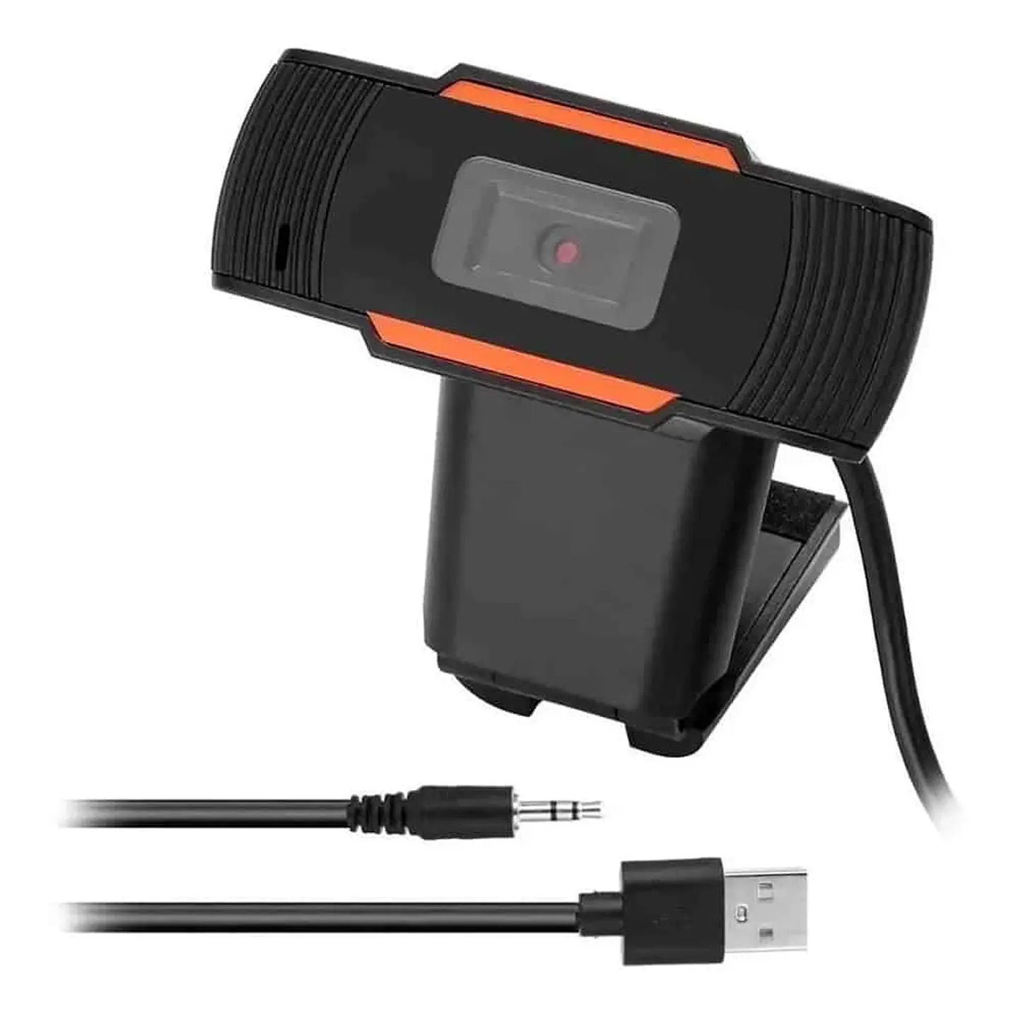 Webcam Cámara con micrófono y soporte para pantalla, conexión plug y USB - 07958 1