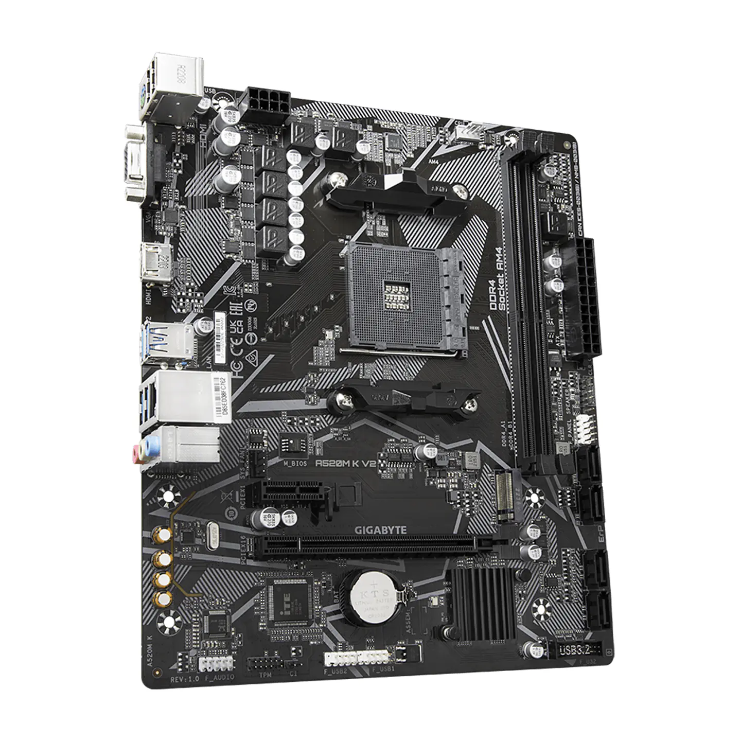 Placa Madre Gigabyte A520M K V2, AM4, DDR4, M.2, microATX 3