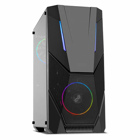 Gabinete Gamer Infinity Delta Pro, Atx, Vidrio Templado, 2 Cooler integrados, US