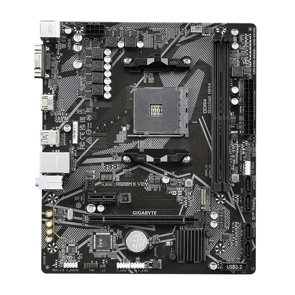 Placa Madre Gigabyte A520M K V2, AM4, DDR4, M.2, microATX 4