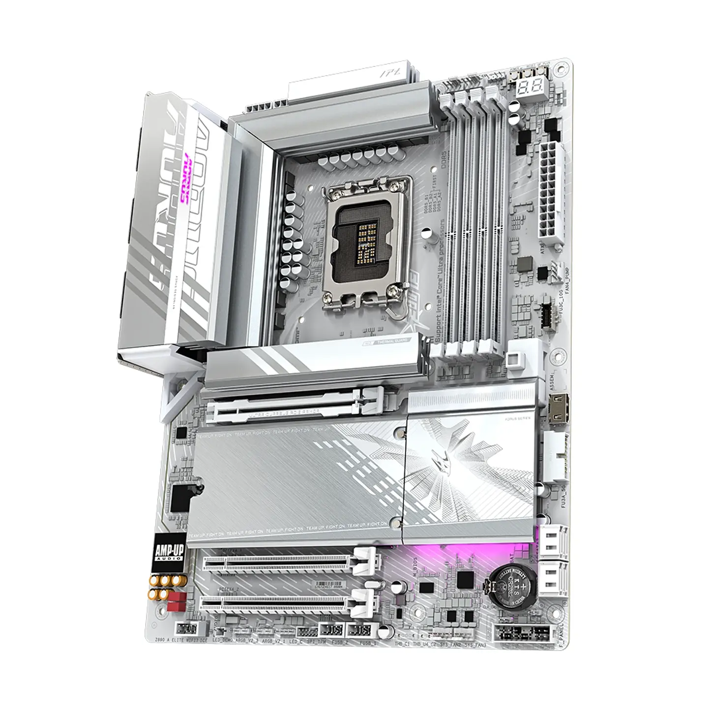 Placa Madre Z890 Aorus Elite Wifi 7 Ice, LGA1851, DDR5, ATX 4