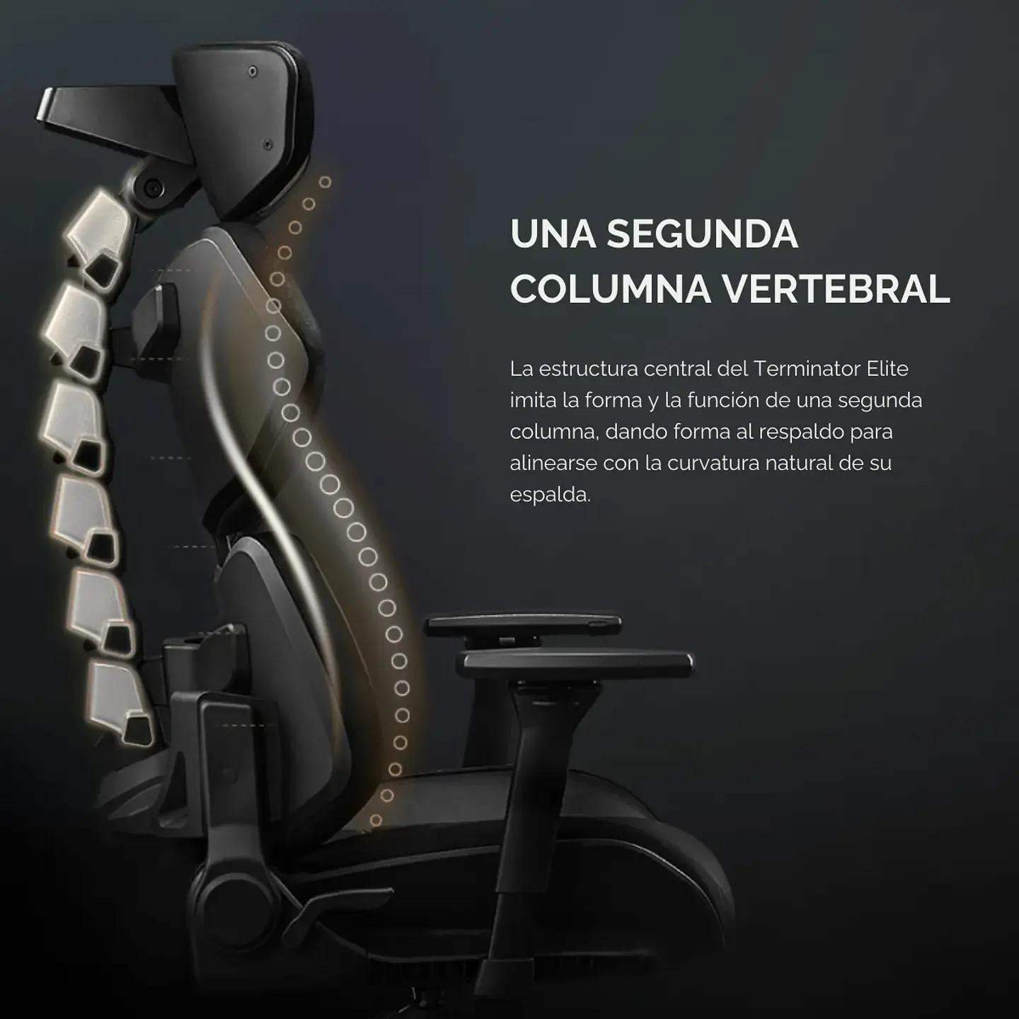 Silla Gamer Cougar Terminator Elite Gold, Brazos 4D, Reclinable 150° 4