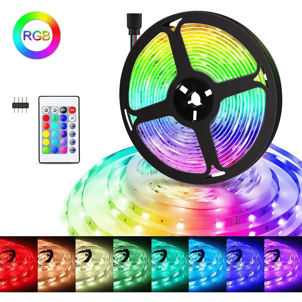 Tira de Luces Led - 3 Metros (Conexión USB, Control Remoto) 2