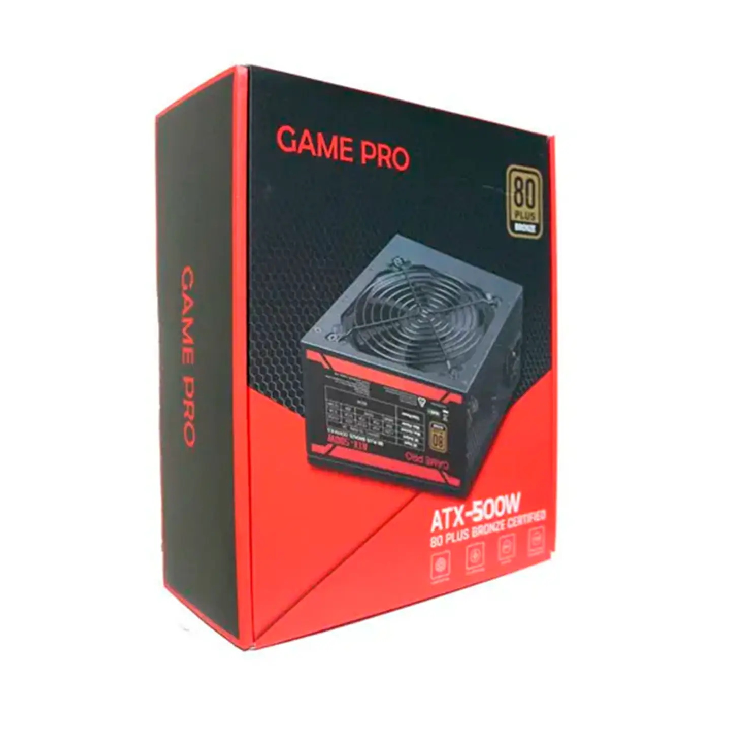 Fuente de Poder Game Pro 500W, Certificada 80+ Bronze, ATX 3