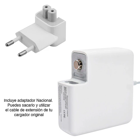 Cargador para Macbook Pro Magsafe 16.5v, 3.65a, 60w