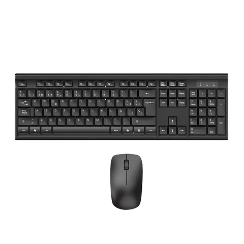 Kit Teclado + Mouse Inalámbrico USB 2,4 GHz 1200 DPI Win/Mac