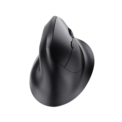 Mouse Inalámbrico Ergonómico 2,4Hz 1600DPI Recargable Negro