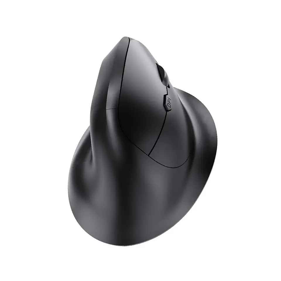 Mouse Inalámbrico Ergonómico 2,4Hz 1600DPI Recargable Negro 1