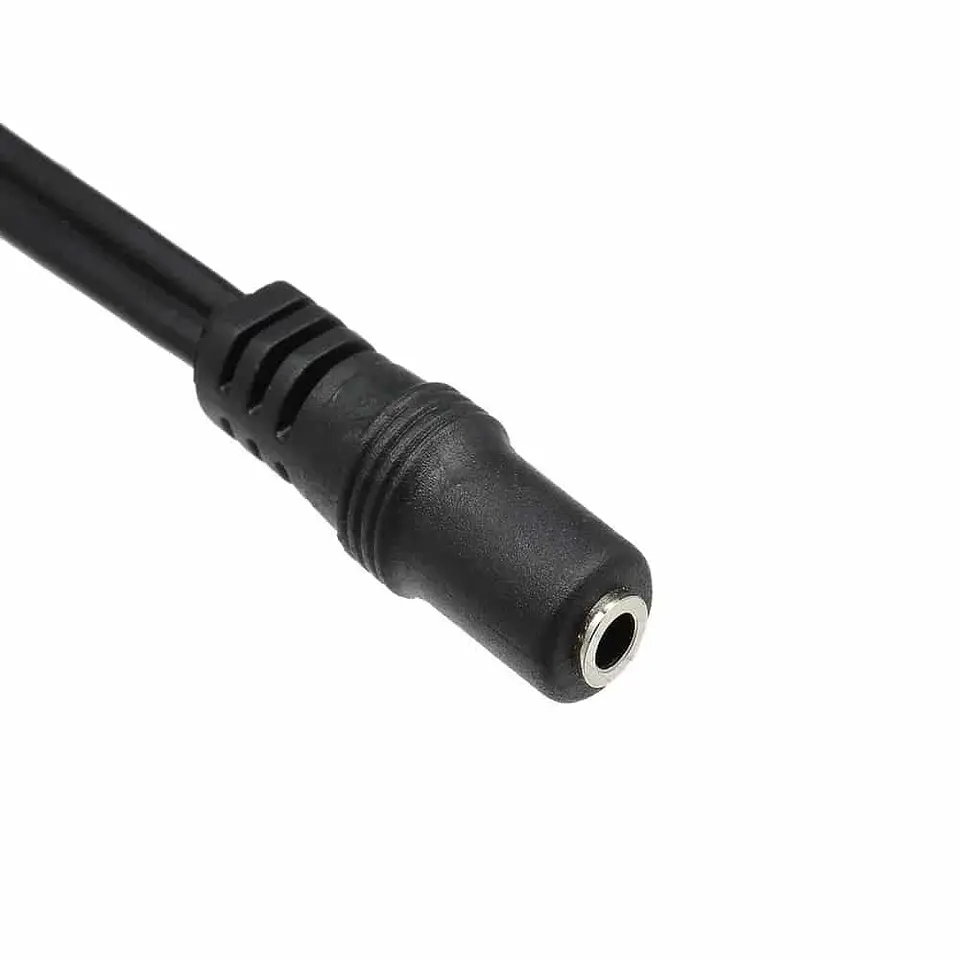 Cable de audio Plug Jack 3.5mm hembra a 2x RCA macho 3