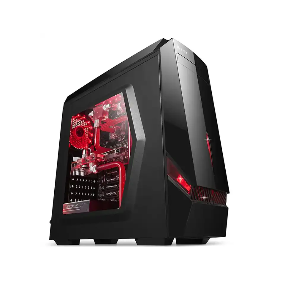 Gabinete ATX Game Pro G6B, incluye 3 ventiladores 3