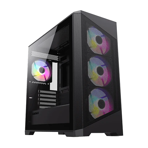 Gabinete Gamemax Destroyer MB mATX, Vidrio Lateral, 4 coolers