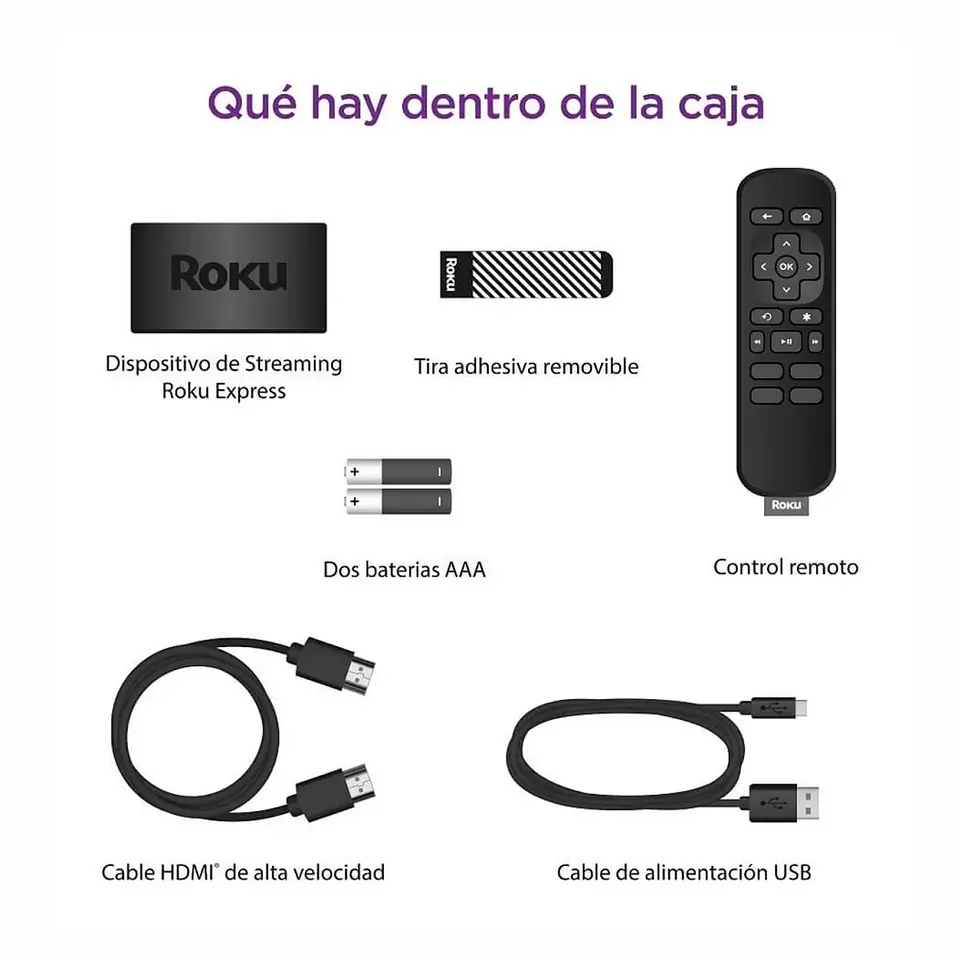 Roku Express Le Full Hd 1080p Disney Hbo Netflix Y Mas 3