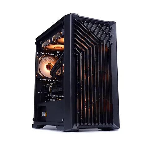 Gabinete Kronos Wind Vidrio templado, RGB, 3Fan mATX, Negro