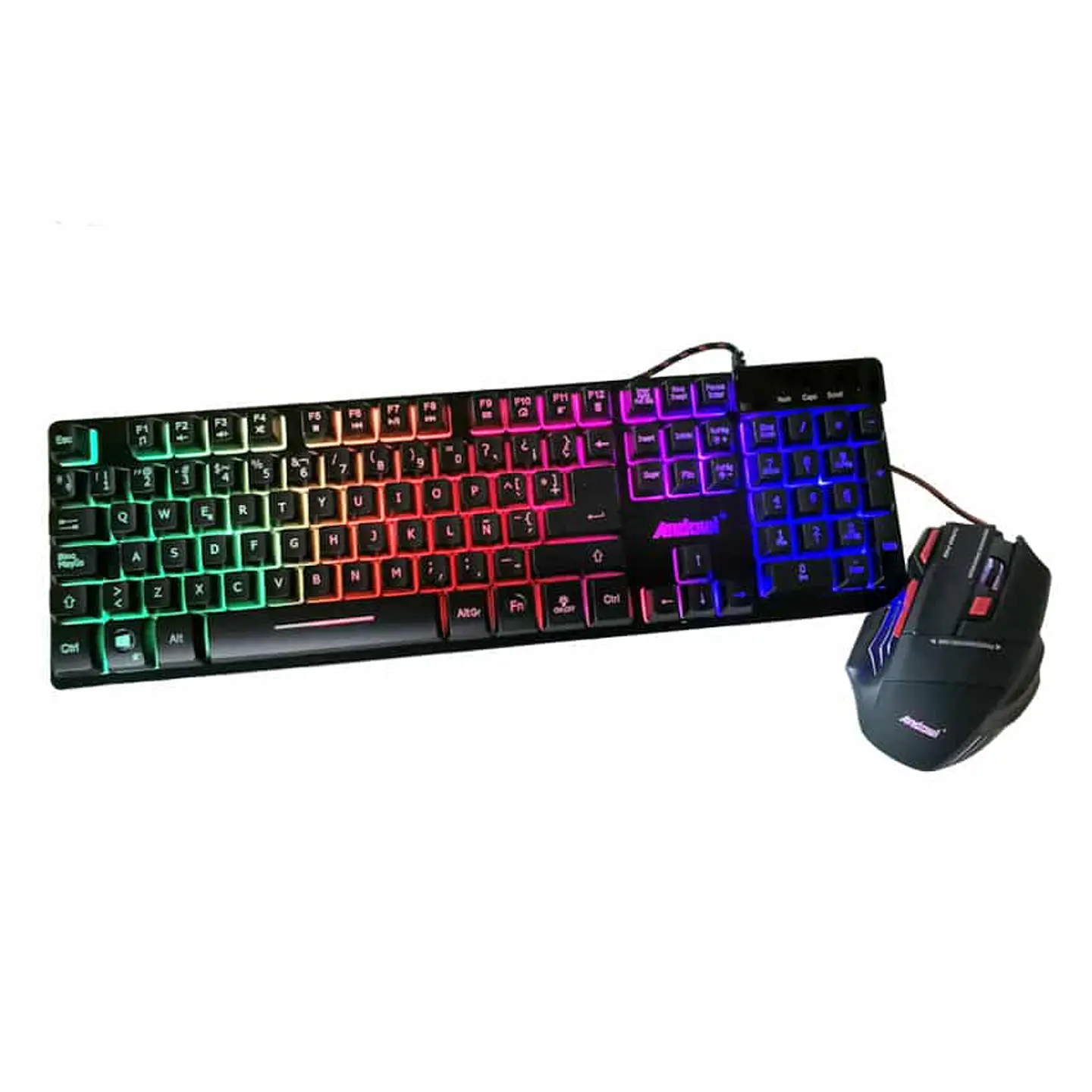 Pack gamer teclado y mouse RGB - Andowl Q-803 1
